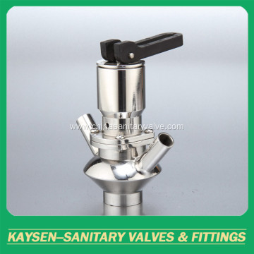 Sanitary food processing aseptic sampling valve
